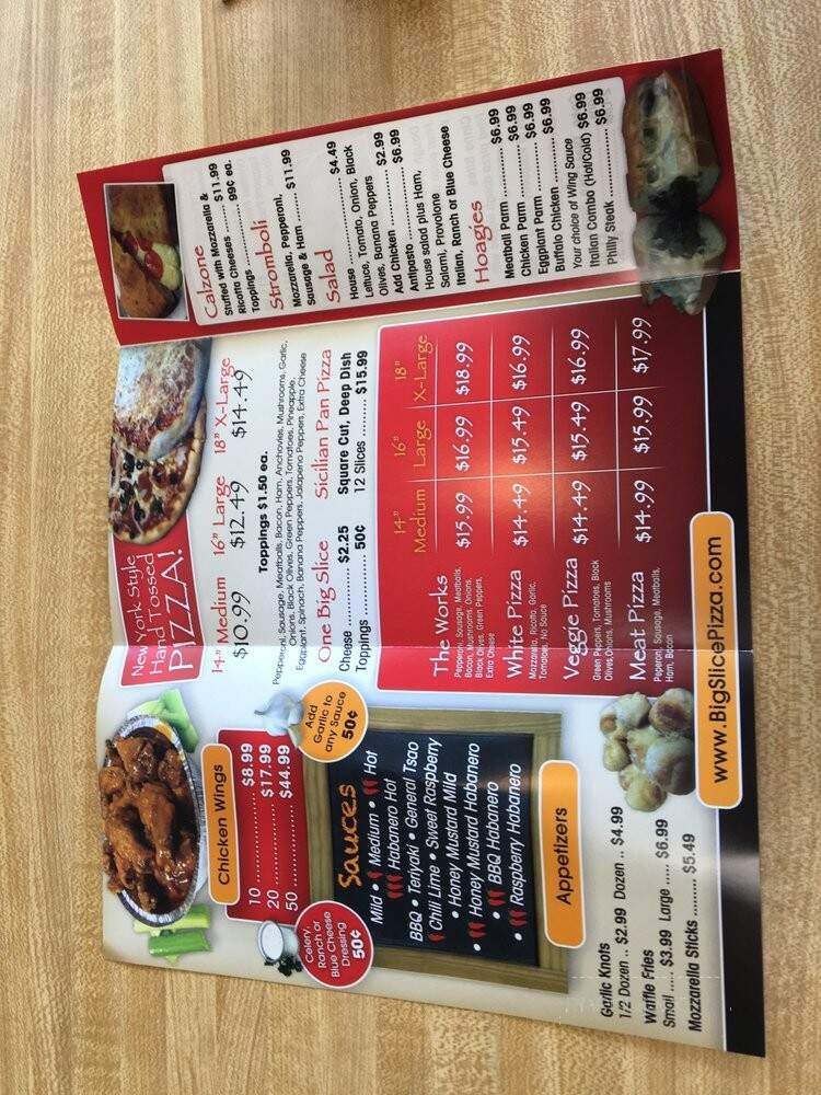 Big Slice Pizza - Palm City, FL menu_pic