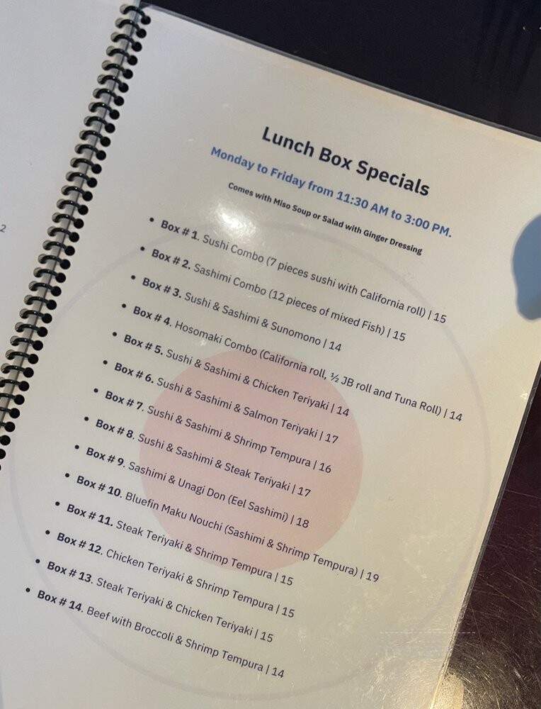Bluefin Sushi Parkland - Parkland, FL menu_pic