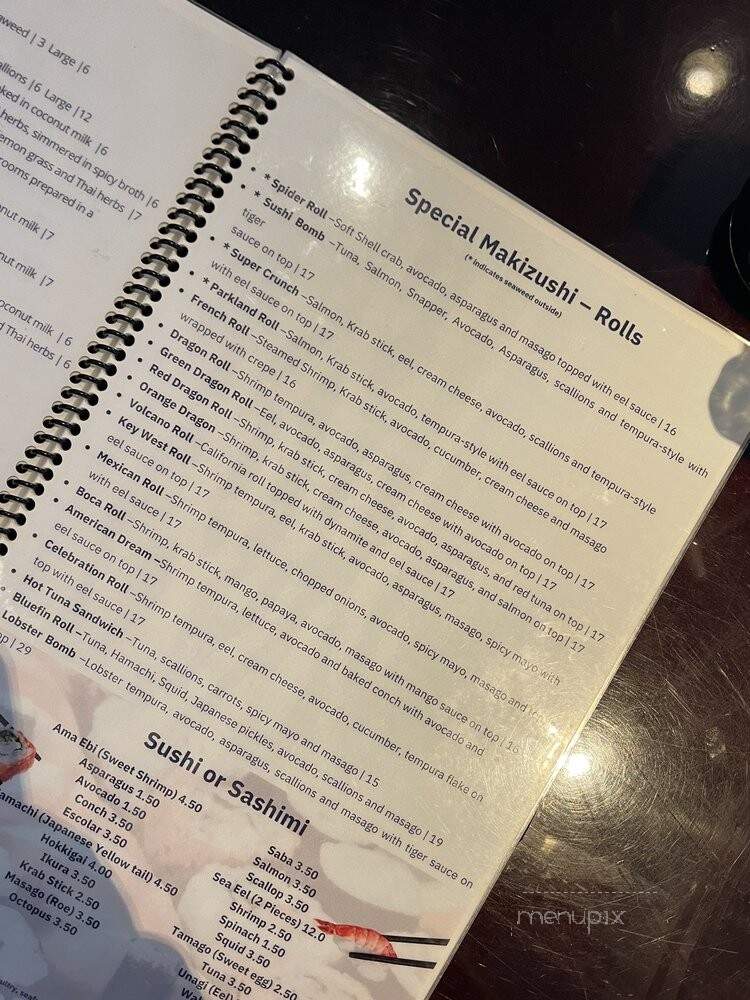 Bluefin Sushi Parkland - Parkland, FL menu_pic