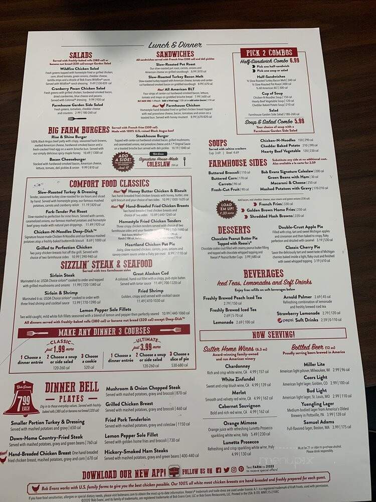 Bob Evans Restaurant - Naples, FL menu_pic