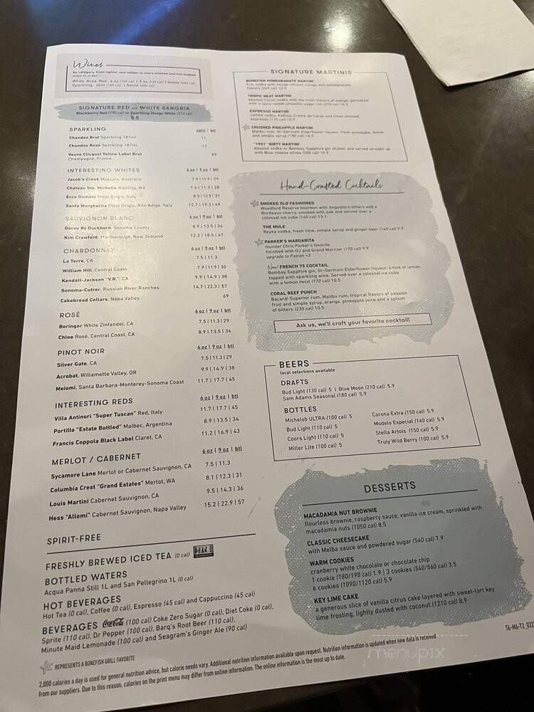 Bonefish Grill - Belleair Bluffs, FL menu_pic
