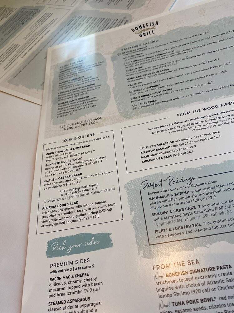 Bonefish Grill - Tampa, FL menu_pic