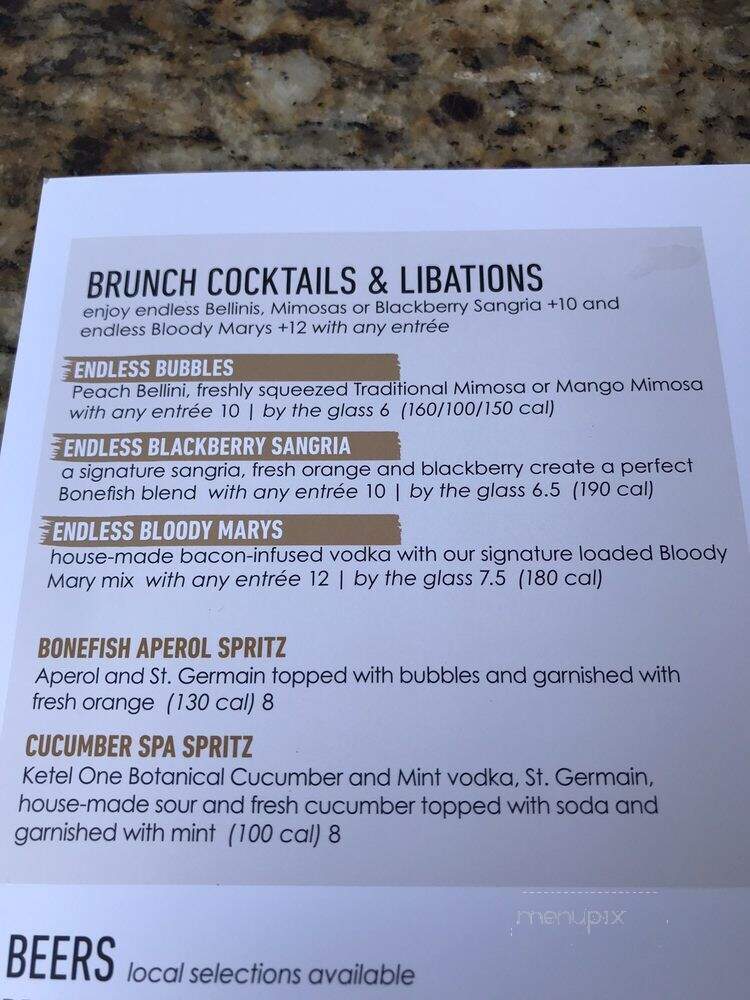 Bonefish Grill - Fort Myers, FL menu_pic