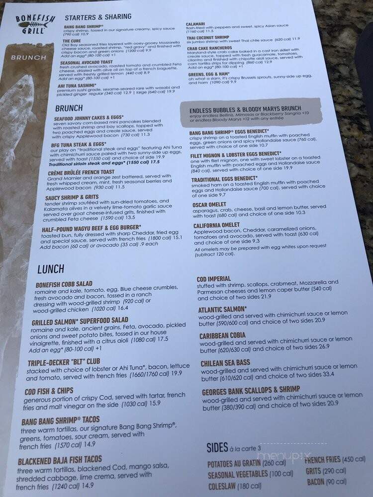 Bonefish Grill - Fort Myers, FL menu_pic