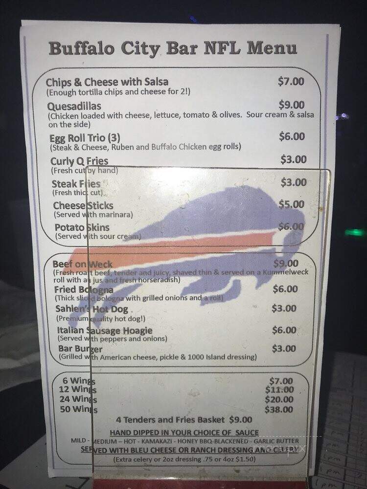 Buffalo City Take Out & Grill - St Petersburg, FL menu_pic