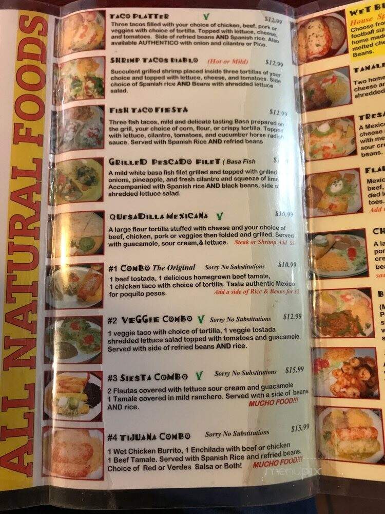 Burritos Fresh Mexican Food - Sarasota, FL menu_pic