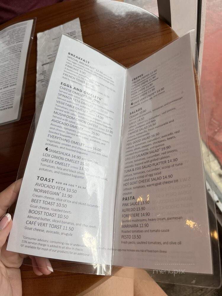 Cafavert - Surfside, FL menu_pic