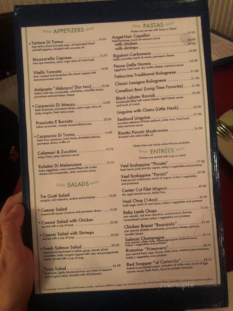 Cafe Abbracci - Coral Gables, FL menu_pic