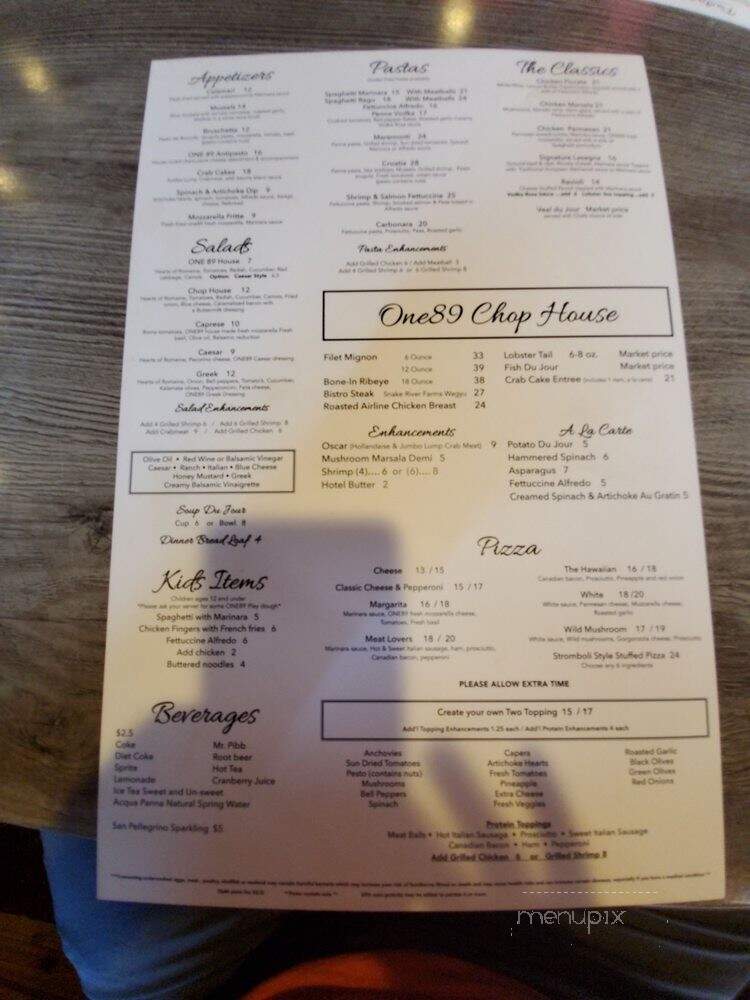Caffe' Italia - Fort Walton Beach, FL menu_pic