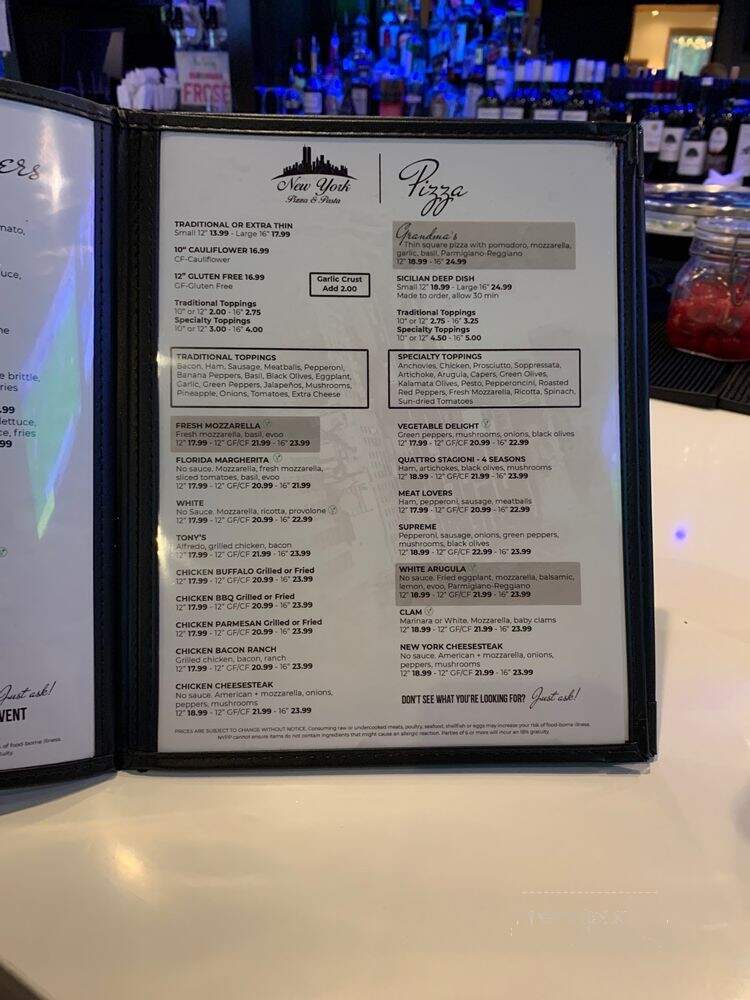 Capri Pizzeria & Ristorante - Naples, FL menu_pic