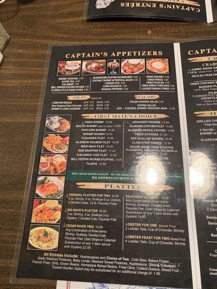 Captain Bell's Seafood - Leesburg, FL menu_pic