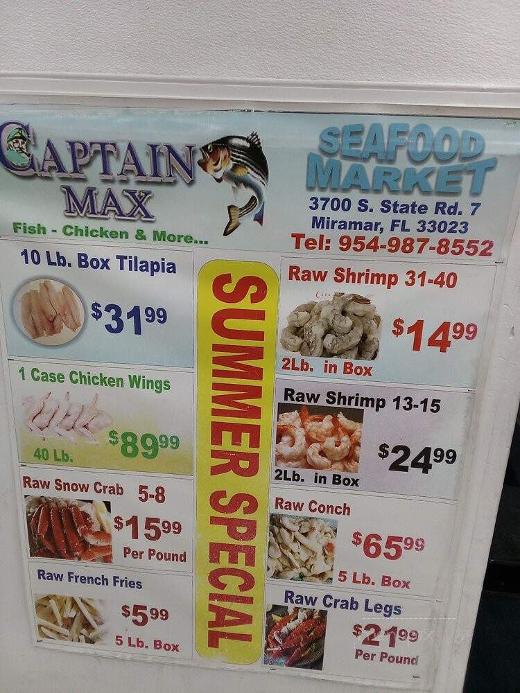 Captain Max - Miramar, FL menu_pic