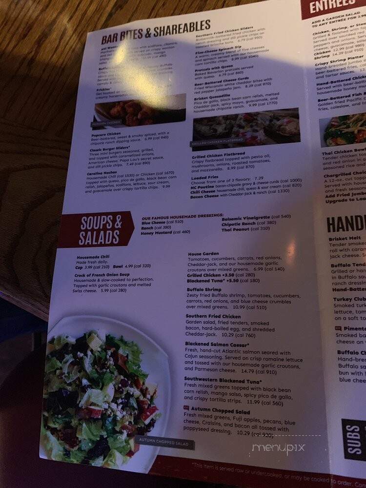 Carolina Ale House - Weston, FL menu_pic