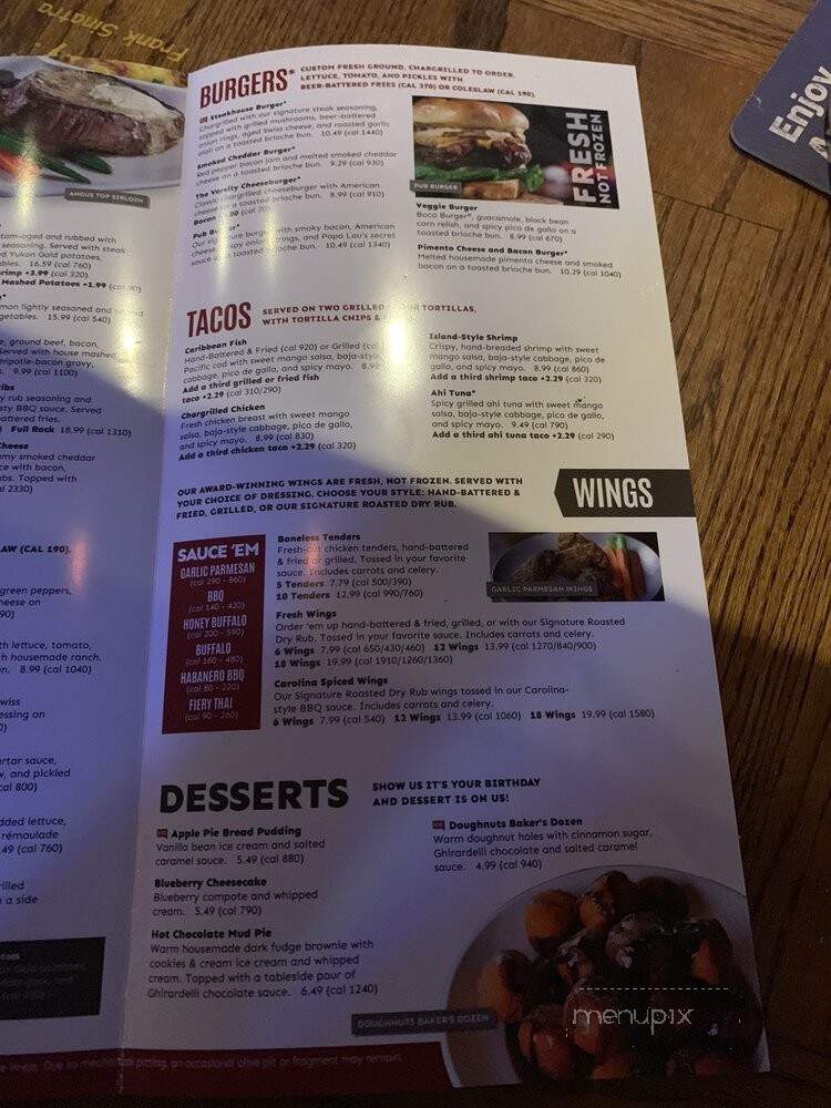 Carolina Ale House - Weston, FL menu_pic