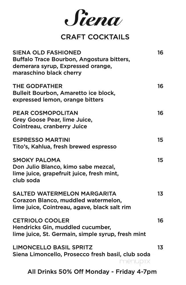 Casa L'Italien - Boca Raton, FL menu_pic