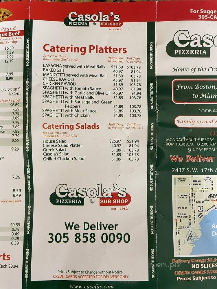 Casola's Pizza - Miami, FL
