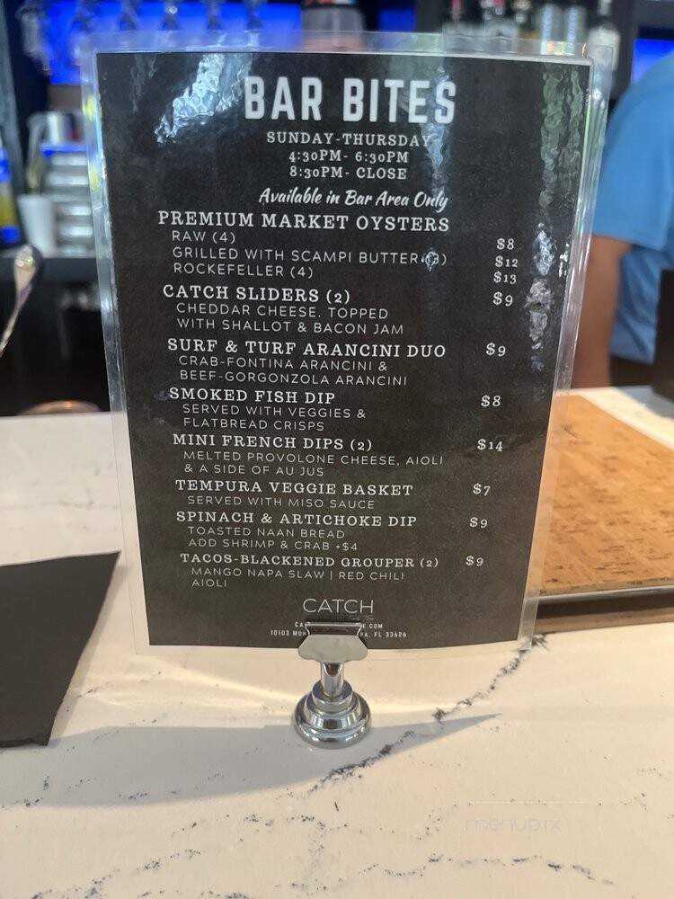 Catch Twenty Three - Tampa, FL menu_pic