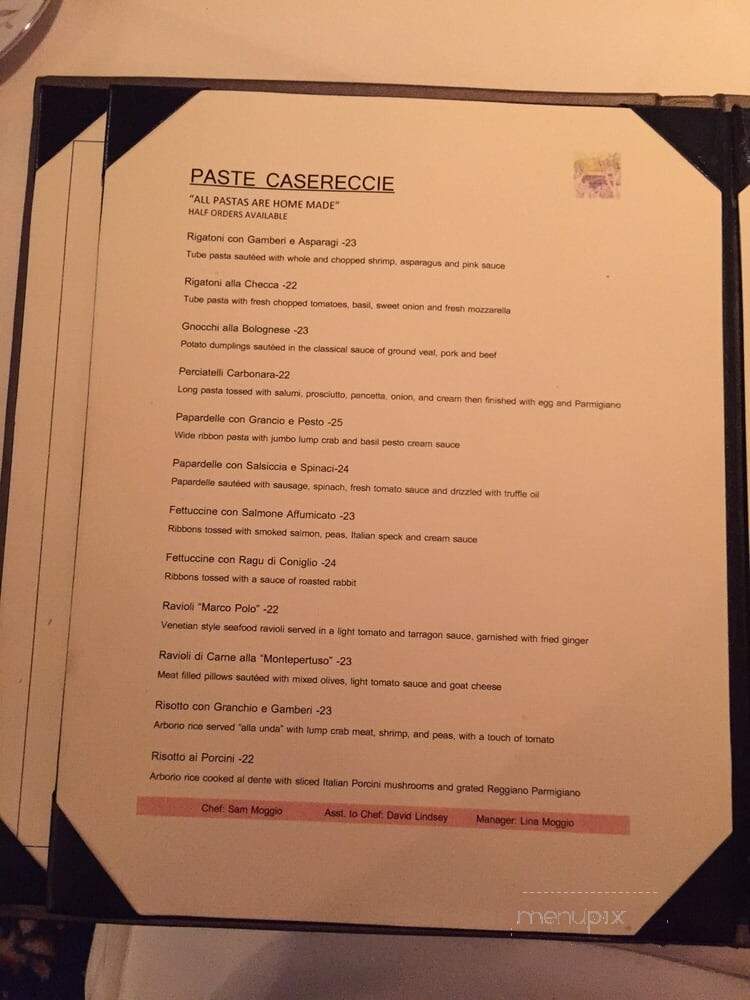 Cellar Restaurant - Daytona Beach, FL menu_pic