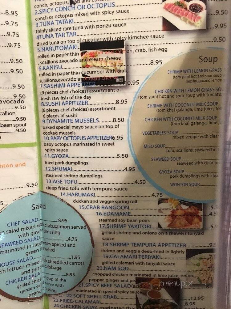 Cha-Baa Thai & Sushi - Fort Lauderdale, FL menu_pic