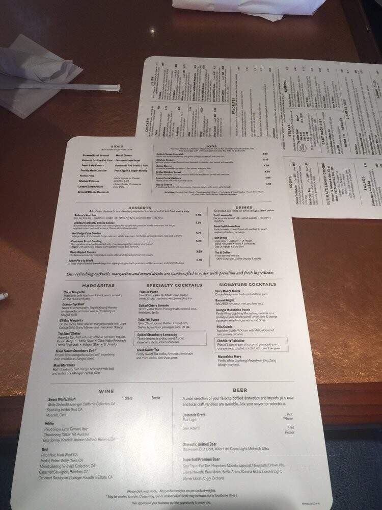 Cheddar's Casual Cafe - Clearwater, FL menu_pic