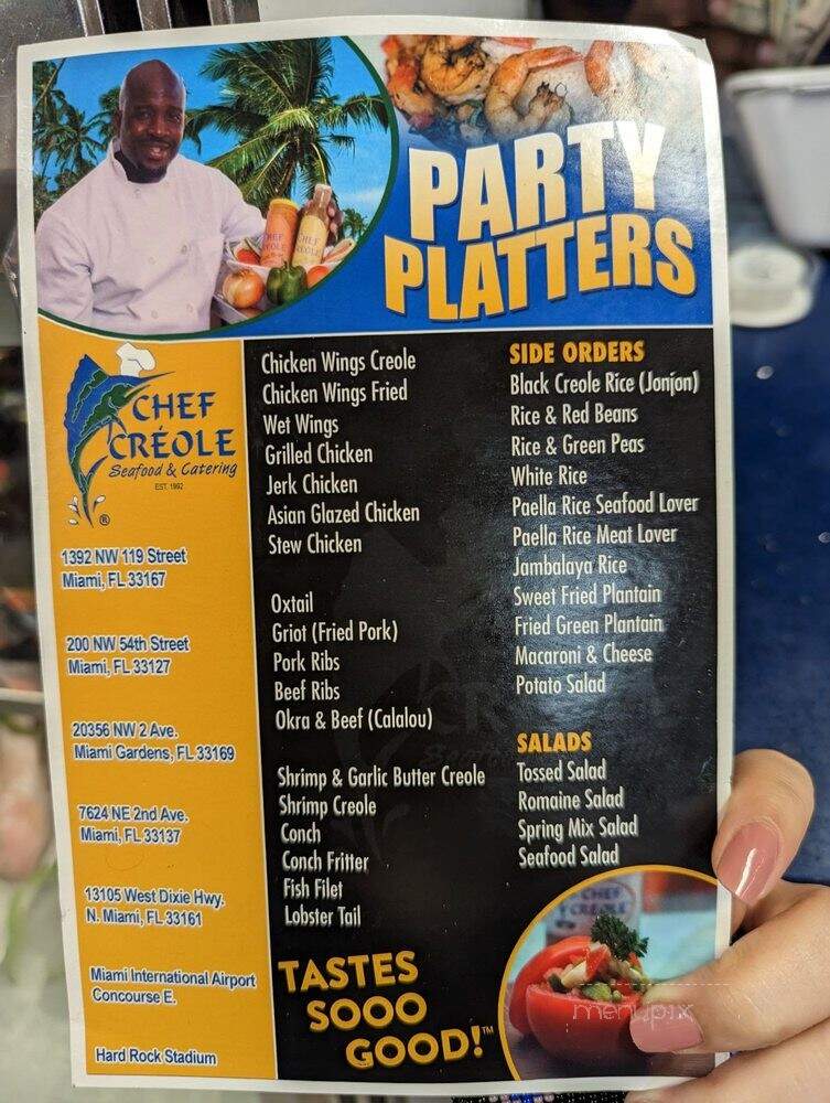Chef Creole Seafood Takeout - Miami, FL menu_pic