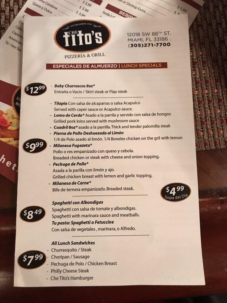 Chef Tito's Pizzeria - Miami, FL