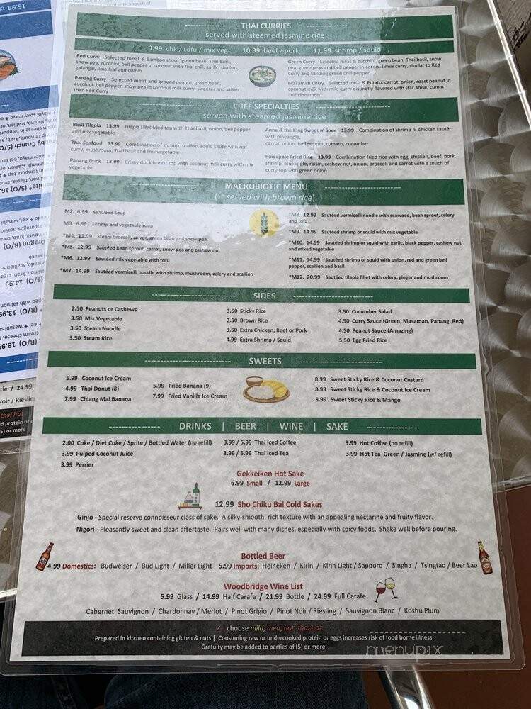 Chiang Mai - Clearwater, FL menu_pic