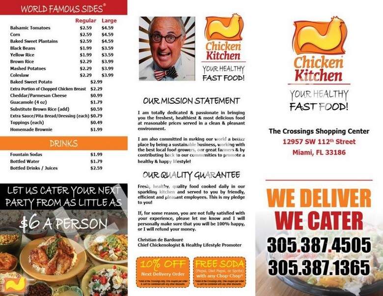 Chicken Kitchen - Miami, FL menu_pic