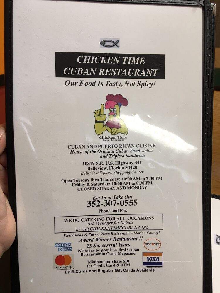 Chicken Time Cuban Cuisine - Belleview, FL