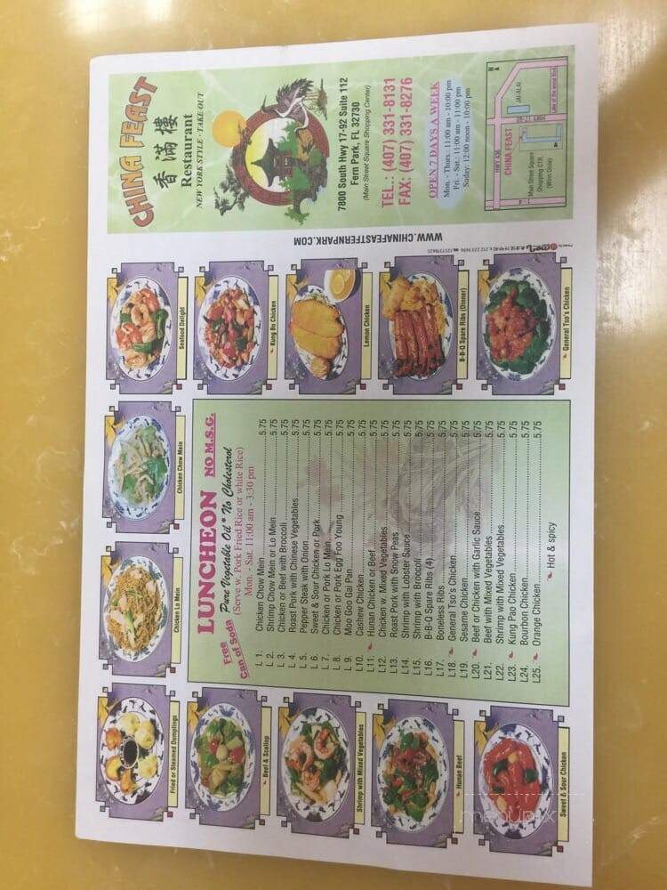 China Feast - Fern Park, FL menu_pic