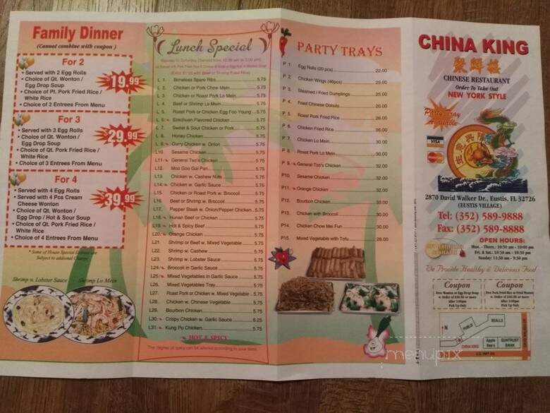China King - Eustis, FL menu_pic