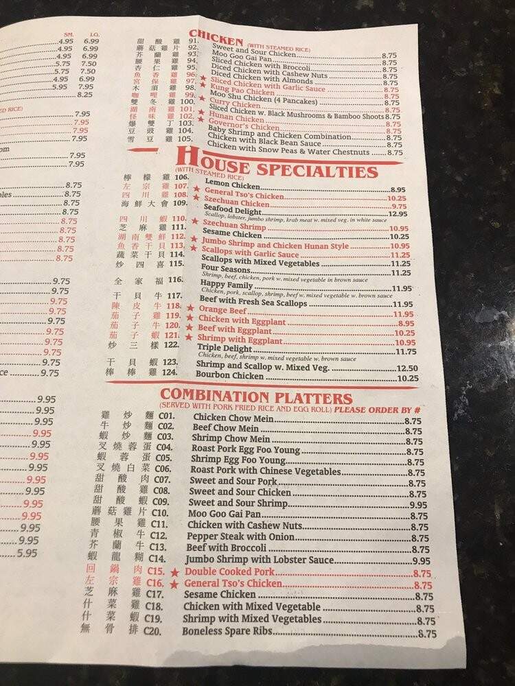 China One Restaurant - Palm Coast, FL menu_pic