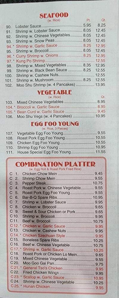 China Restaurant - New Smyrna Beach, FL menu_pic