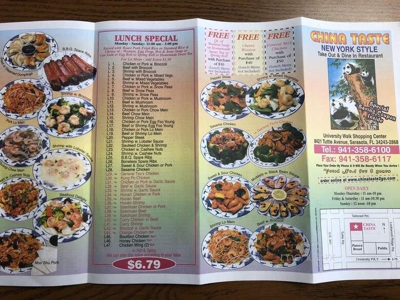 China Taste - Sarasota, FL menu_pic