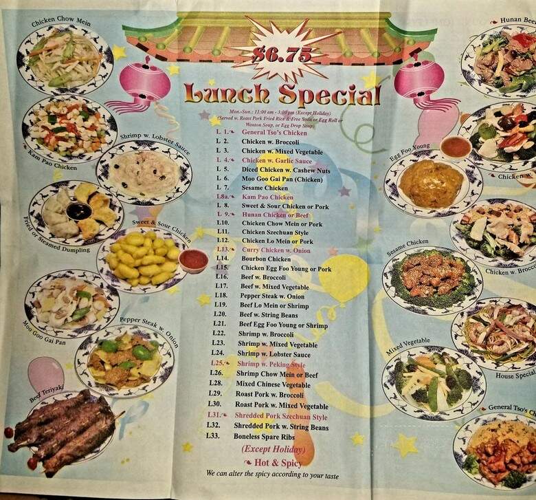 China Wahon - Weeki Wachee, FL menu_pic
