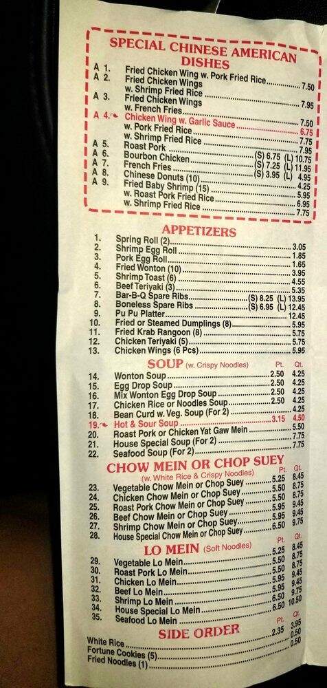 China Wahon - Weeki Wachee, FL menu_pic