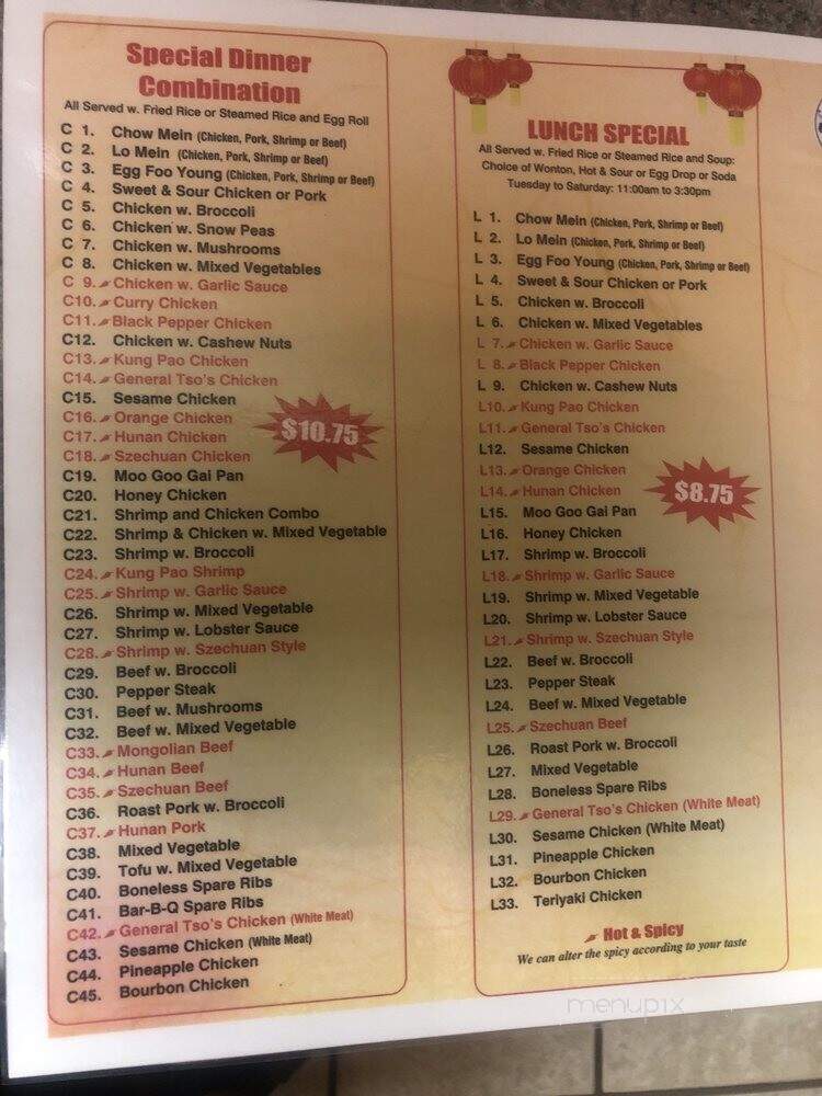 China Wok - St Augustine, FL menu_pic