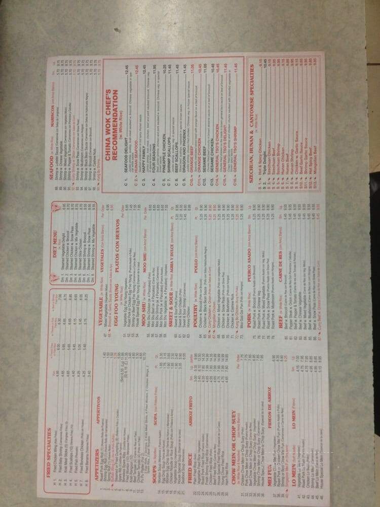 China Wok - Hialeah, FL menu_pic