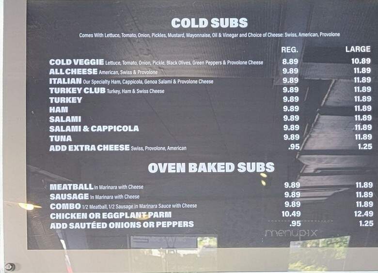 Chubby's Super Sub & Pizza - Tampa, FL menu_pic