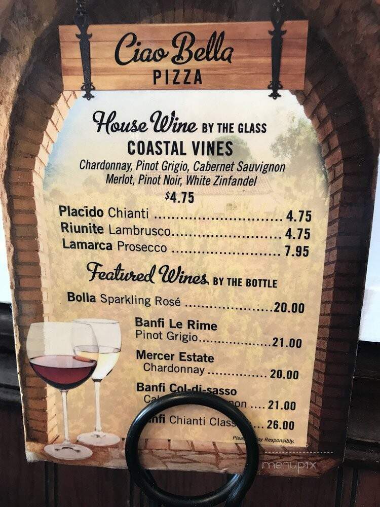 Ciao Bella Pizza Da Guglielmo - Destin, FL menu_pic