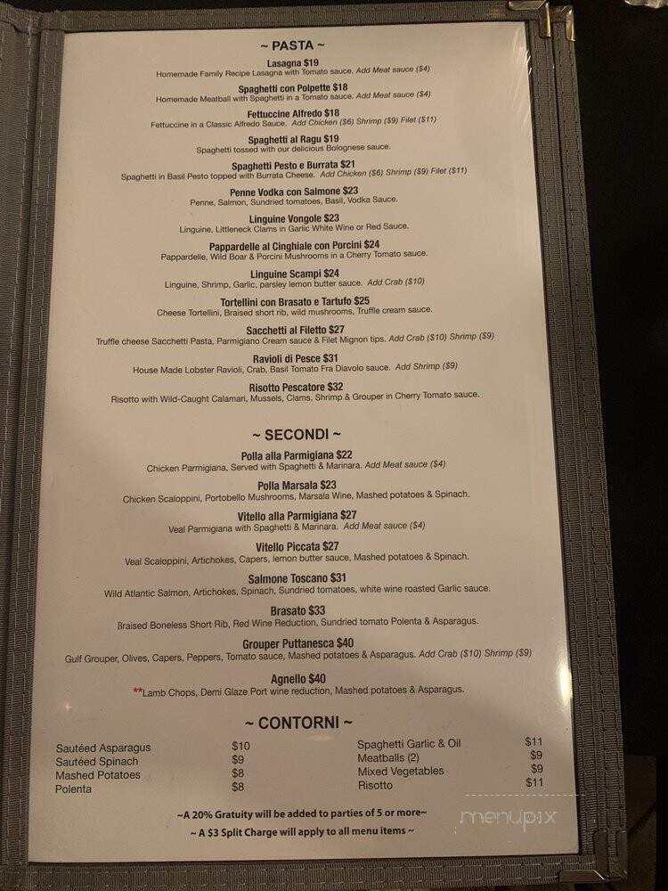 Ciao Italia - Orlando, FL menu_pic