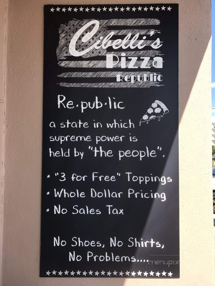 Cibelli's New York Pizza - Satellite Beach, FL menu_pic