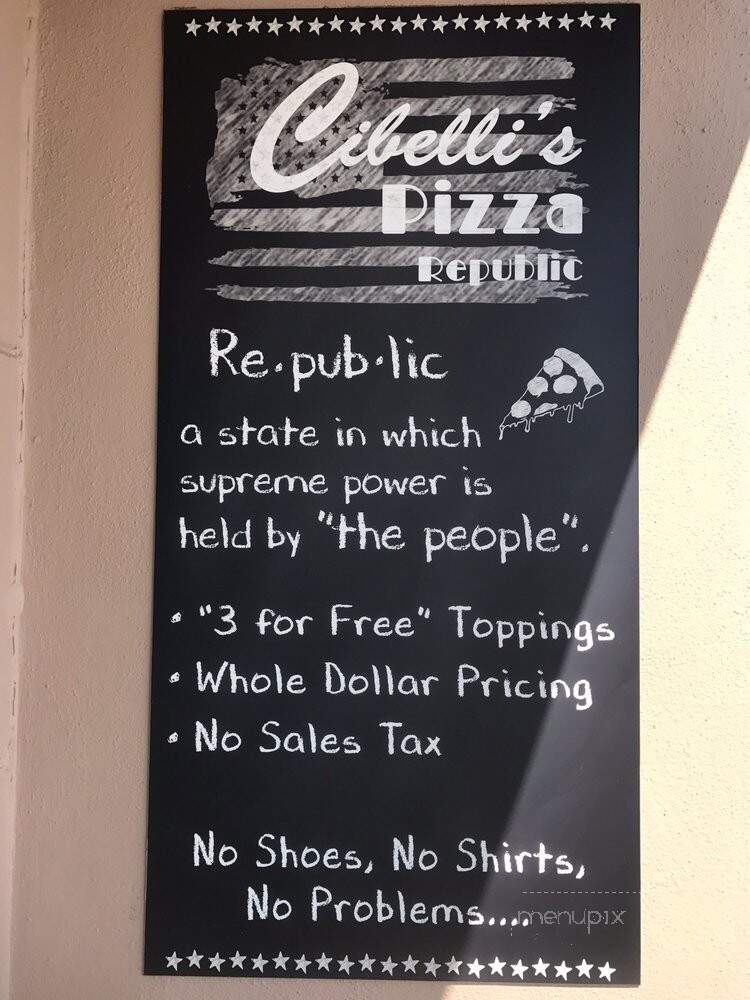 Cibelli's New York Pizza - Satellite Beach, FL menu_pic