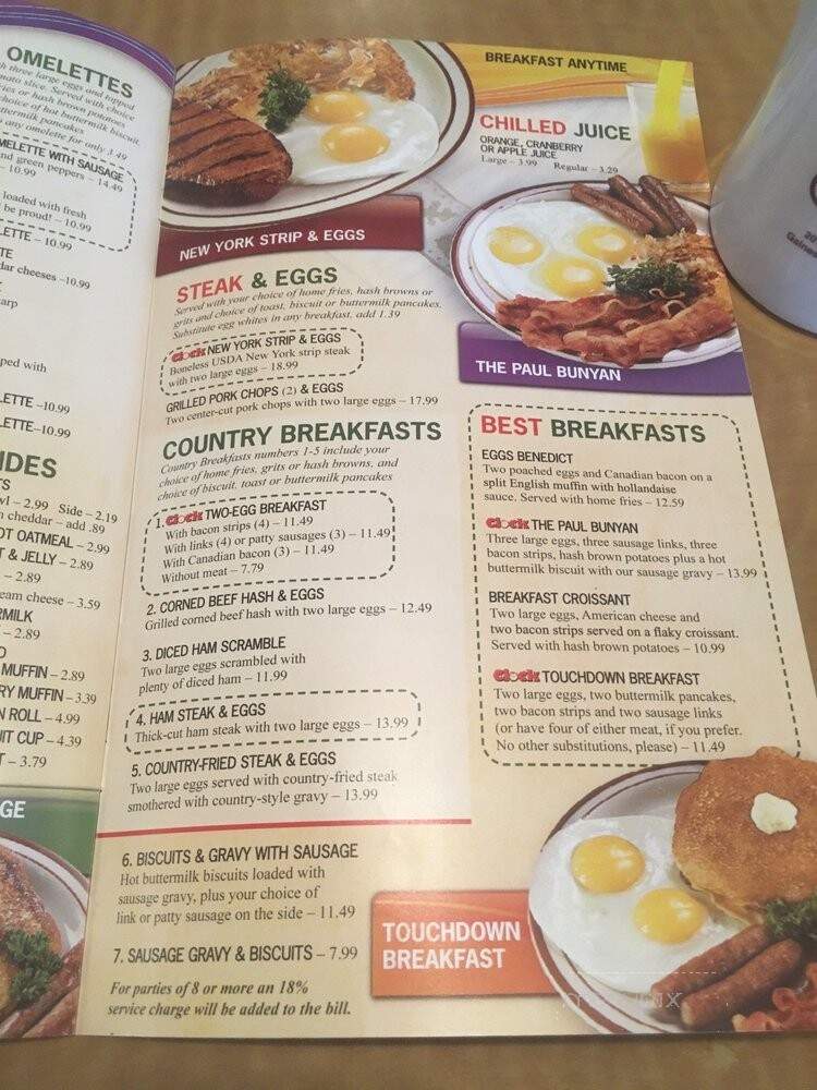 Clock Restaurant - Gainesville, FL menu_pic