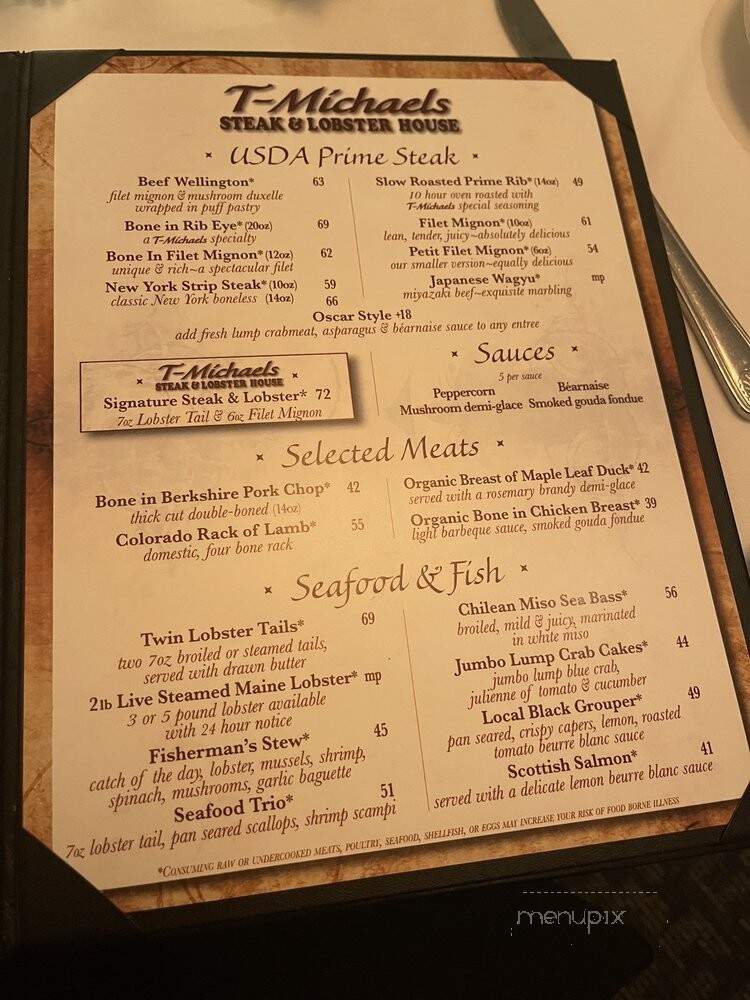 Cloyde's Steak & Lobster House - Naples, FL menu_pic