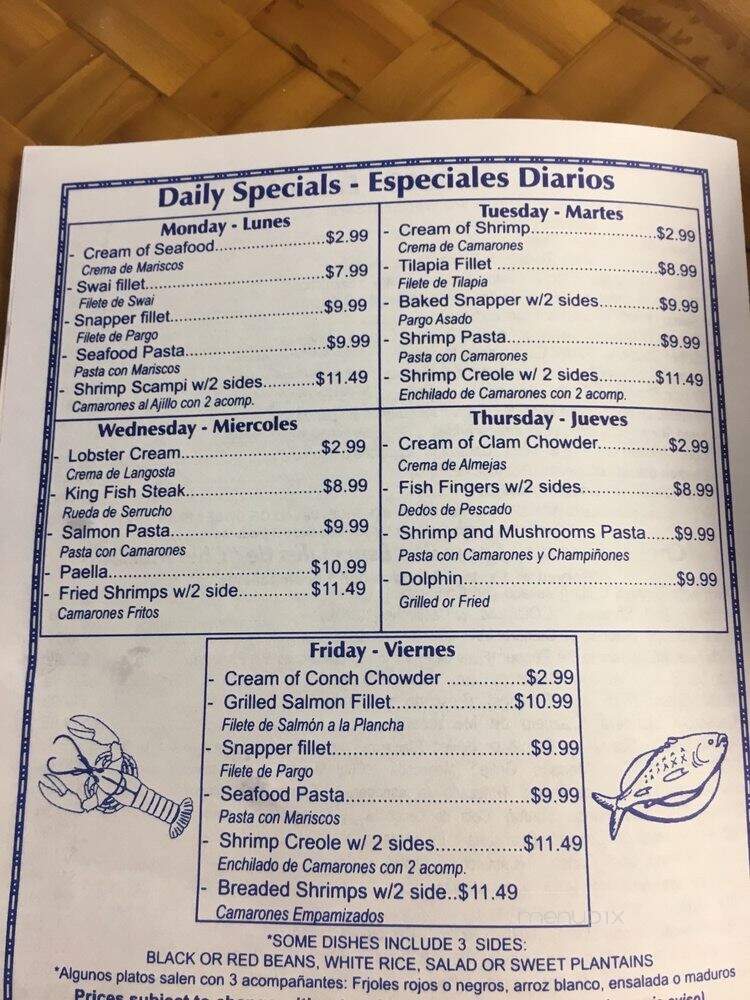Cod Seafood - Miami, FL menu_pic