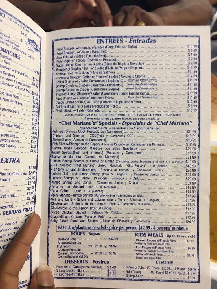 Cod Seafood - Miami, FL menu_pic