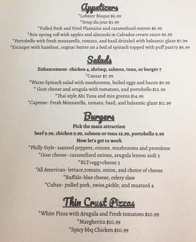 Continental Flambe - Melbourne, FL menu_pic