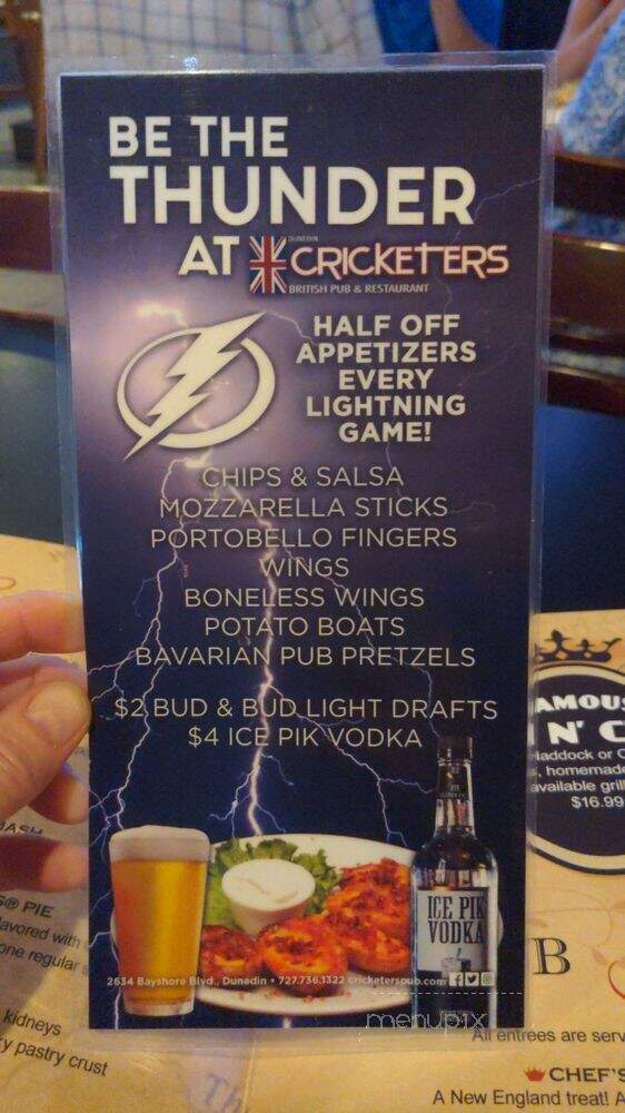 Cricketers Dunedin - Dunedin, FL menu_pic