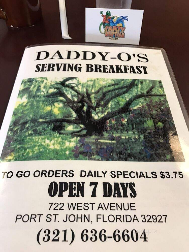 Daddy-O's - Port St John, FL menu_pic
